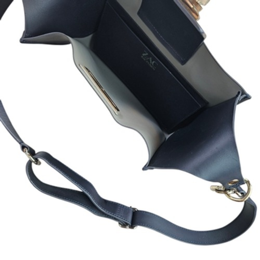 ZAC Zac Posen Crossbody Bag Womens Leather Gold Hardware‎ Shoulder Purse Handbag - Picture 13 of 16